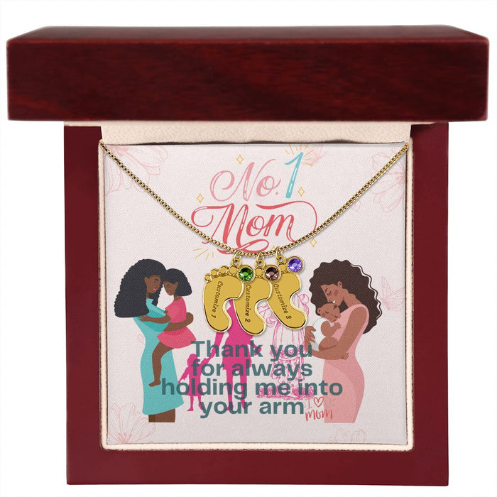 3 Charms / 18K Yellow Gold Finish / Luxury Box