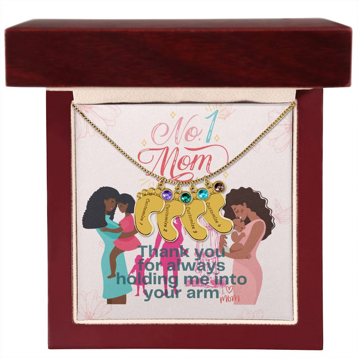 4 Charms / 18K Yellow Gold Finish / Luxury Box