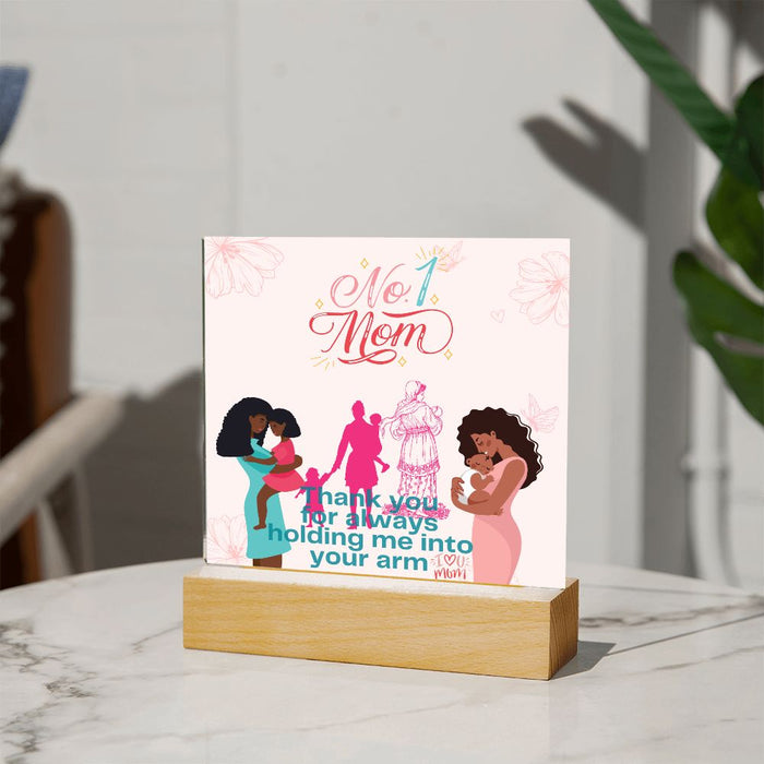 # 1. MOM -Thank For Your Embrace-Square Acrylic Plaque! 💕