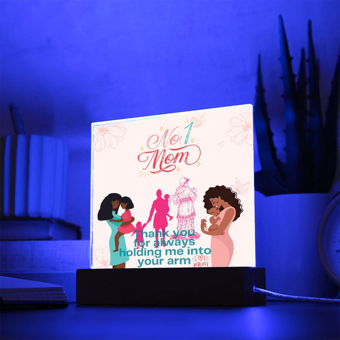 # 1. MOM -Thank For Your Embrace-Square Acrylic Plaque! 💕