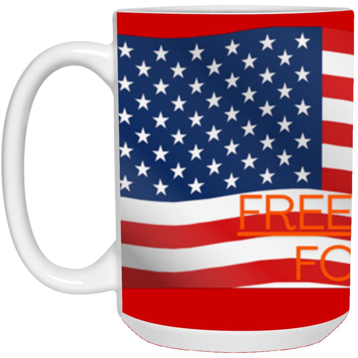 #1-MUG AMERICA FLAG FREEDOM FOR ALL