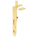150mm Flush Bolt - Satin Brass By Gainsborough - Entry - Point - 6051SBC - Gainsborough
