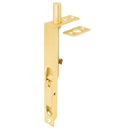 150mm Flush Bolt - Satin Brass By Gainsborough - Entry - Point - 6051SBC - Gainsborough