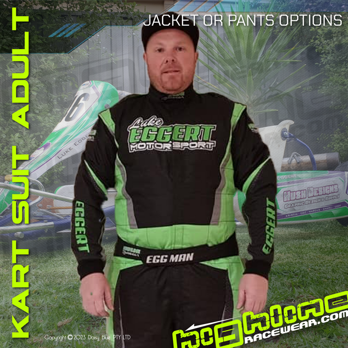 Adult Dirt Kart Suit - SINGLE PIECE JACKET OR PANTS