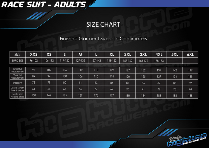 Adult Dirt Kart Suit - SINGLE PIECE JACKET OR PANTS