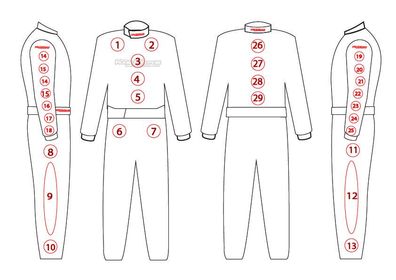 Adult Dirt Kart Suit - SINGLE PIECE JACKET OR PANTS