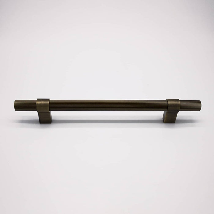 Aged Brass Fluted Pull - Cassandra - Manovella - Entry - Point - CABCAS230AG - Manovella
