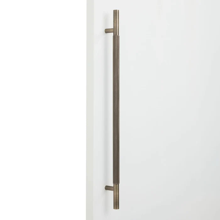 Aged Brass Knurled Appliance/Door Pull - Charmian - Manovella