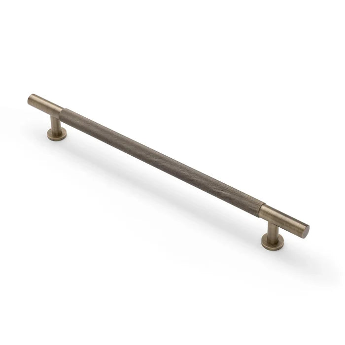 Aged Brass Knurled Appliance/Door Pull - Charmian - Manovella