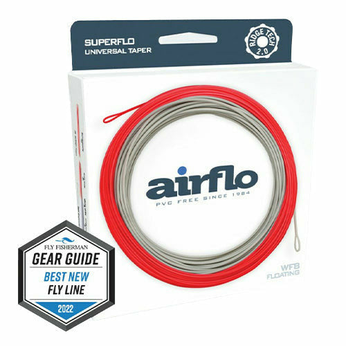 Airflo Superflo Ridge 2.0 fly line packaging with award badge