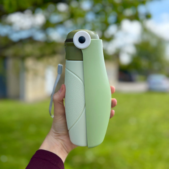 All in one Foldable Travel Water Bottle