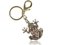 Antique Light Brown Frog Toad Charm Key Chain