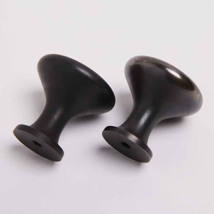 Ascot Knob - Scorched Black By Hepburn - Entry - Point - ASKLSCB - Hepburn Hardware