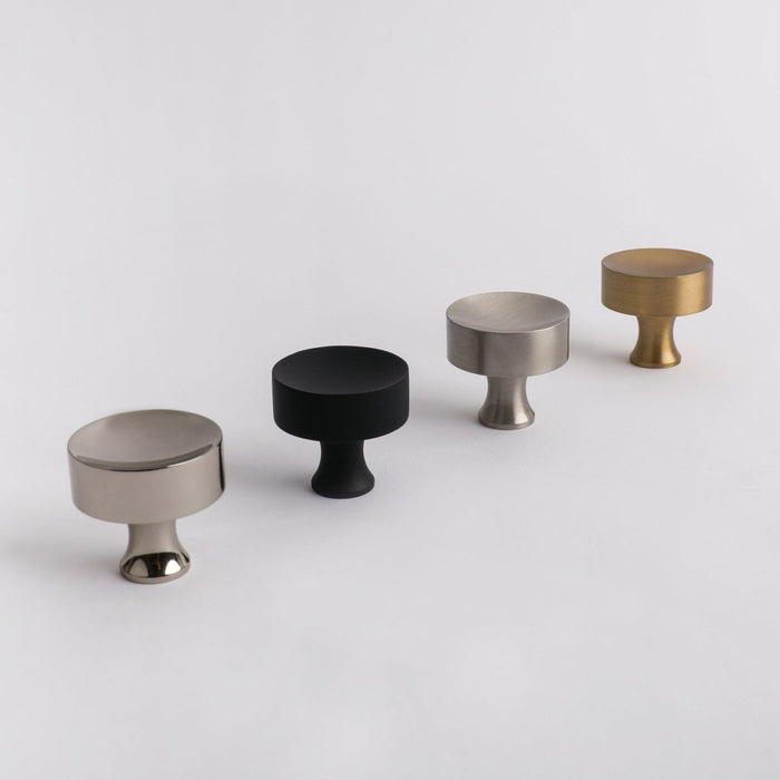 Atticus Knob - Blackest Black By Hepburn - Entry - Point - AKBLB - Hepburn Hardware