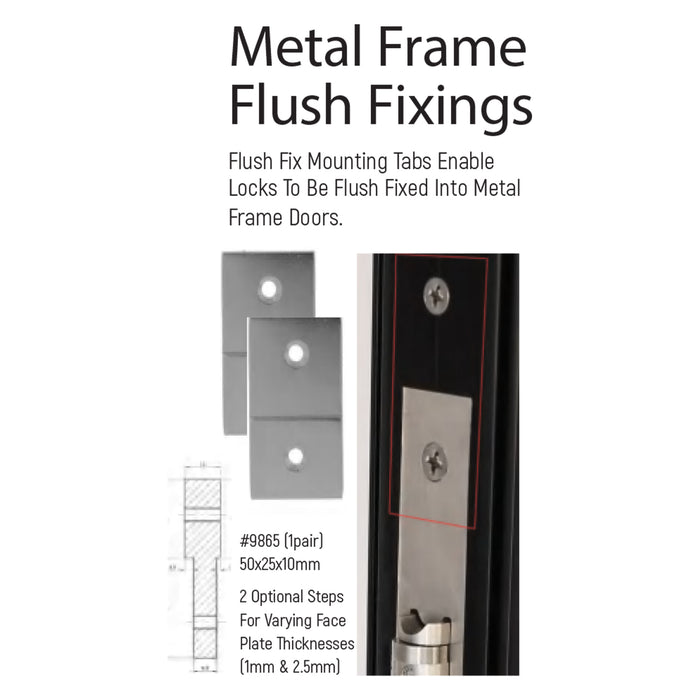 Austyle - 9865 - Fixing Tabs To Flush Mount Locks