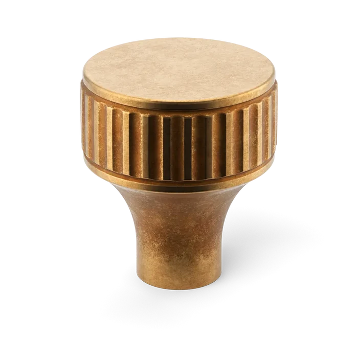 Barwick Ridged Cabinet Knob By Armac Martin