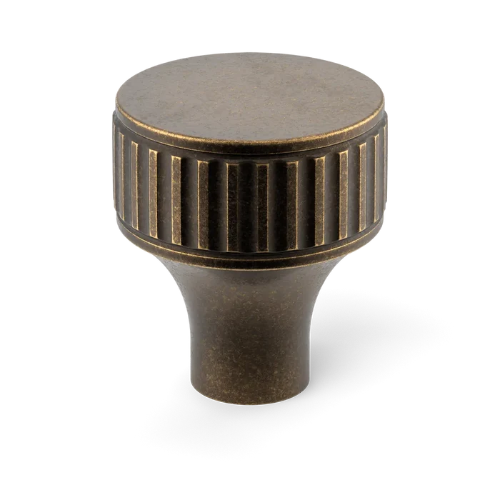 Barwick Ridged Cabinet Knob By Armac Martin