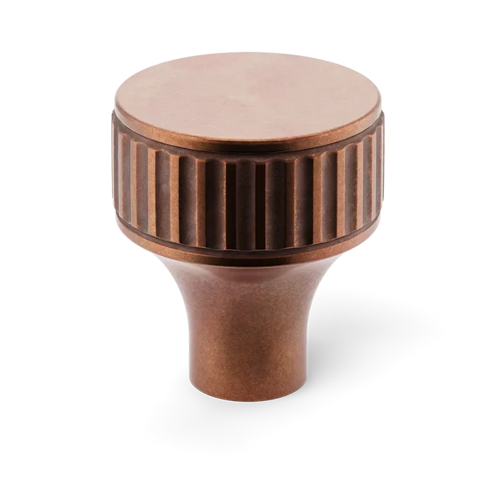 Barwick Ridged Cabinet Knob By Armac Martin