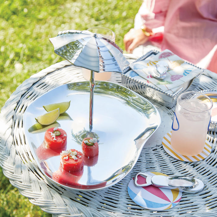 Beach Ball and Stripes Coaster Refill, 40 Count