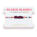 Beaded Blondes - Bracelet - Collegiate Charm - On Color - Findlay Rowe Designs