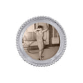 Beaded Round Frame-Photo Frames-|-Mariposa
