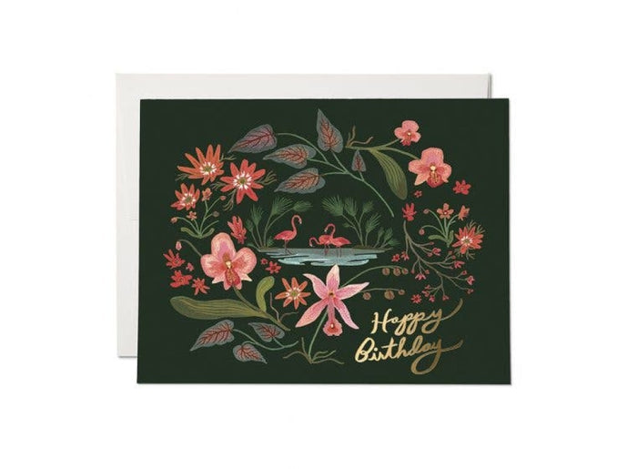 Birthday Flamingos