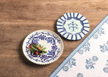Blue & White Floral Platter