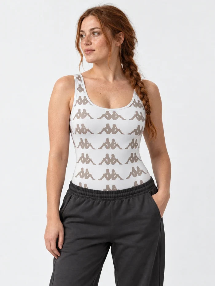 Body Lycra Kappa Authentic Mujer Editta Blanco — vista principal