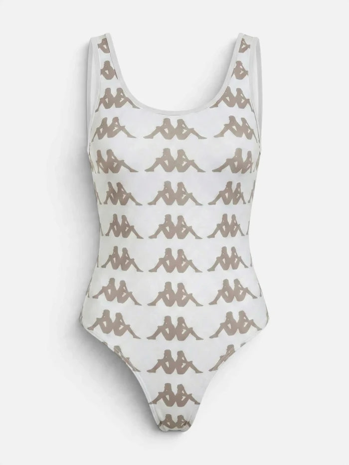 Body Lycra Kappa Authentic Mujer Editta Blanco