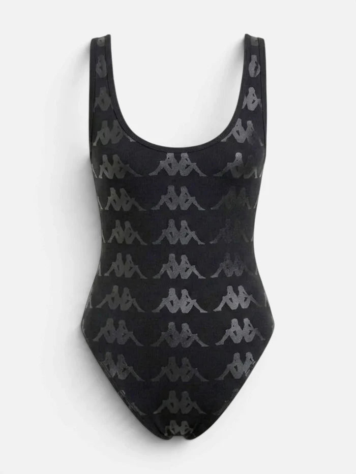 Body Lycra Kappa Authentic Mujer Editta Negro
