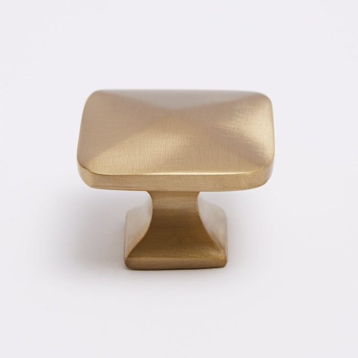 Bronte Knob - Burnished Brass By Hepburn - Entry - Point - BKBB - Hepburn Hardware