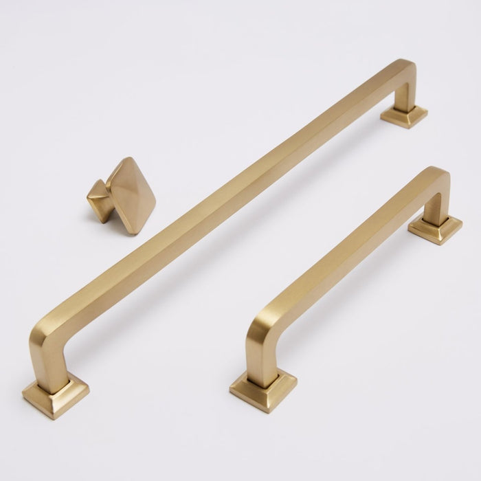 Bronte Knob - Burnished Brass By Hepburn - Entry - Point - BKBB - Hepburn Hardware