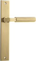 Brunswick Lever - Rectangular Backplate - Entry - Point - 16252 - Iver
