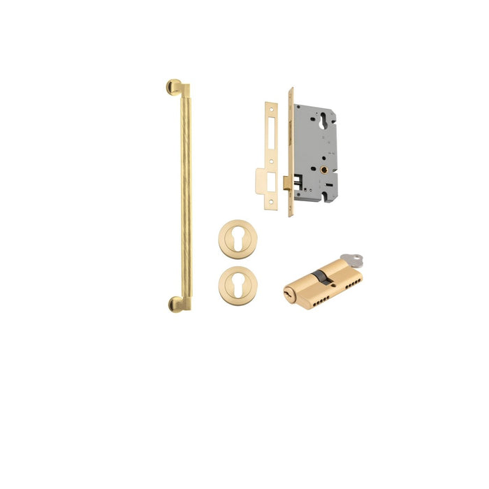 450mm / Brushed Gold PVD / Entrance Kit (Key/Key)