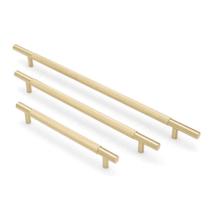 Brushed Brass Knurled Appliance/Door Pull - Charmian - Manovella