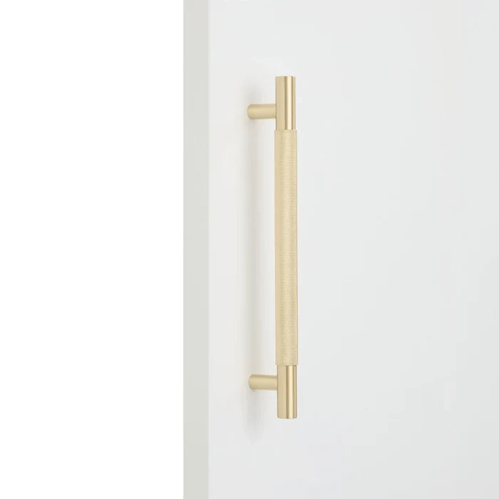 Brushed Brass Knurled Appliance/Door Pull - Charmian - Manovella