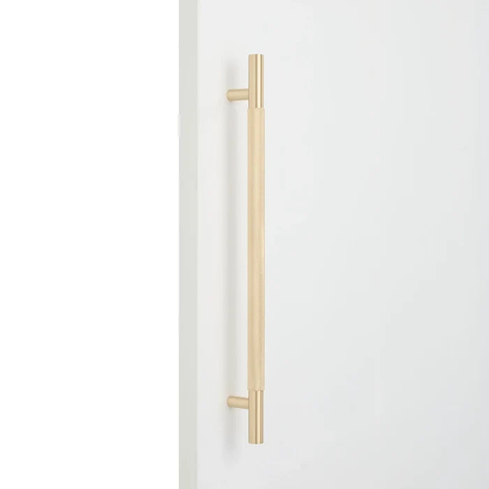 Brushed Brass Knurled Appliance/Door Pull - Charmian - Manovella