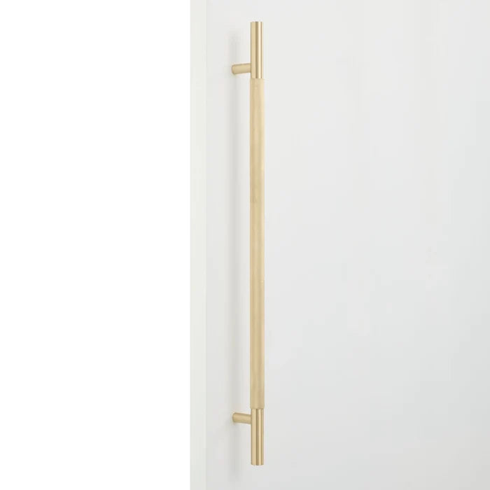 Brushed Brass Knurled Appliance/Door Pull - Charmian - Manovella