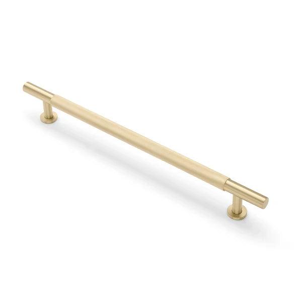Brushed Brass Knurled Appliance/Door Pull - Charmian - Manovella