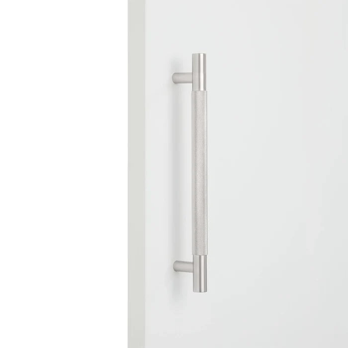 Brushed Nickel Knurled Appliance/Door Pull - Charmian - Manovella
