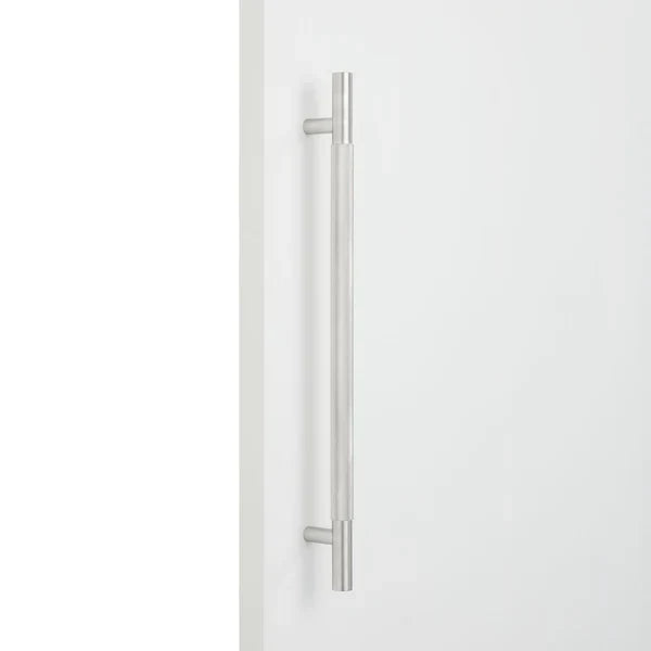 Brushed Nickel Knurled Appliance/Door Pull - Charmian - Manovella