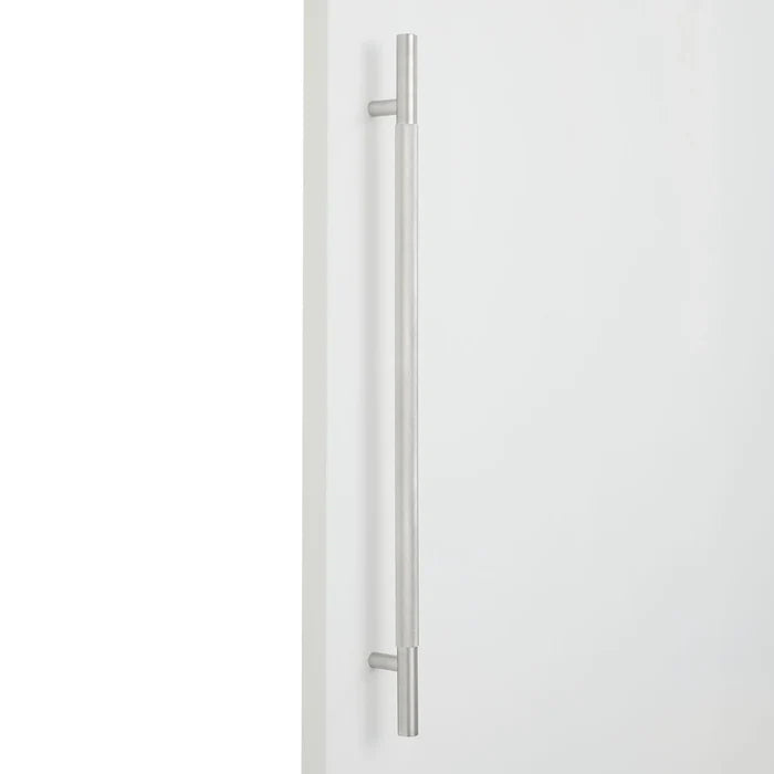 Brushed Nickel Knurled Appliance/Door Pull - Charmian - Manovella