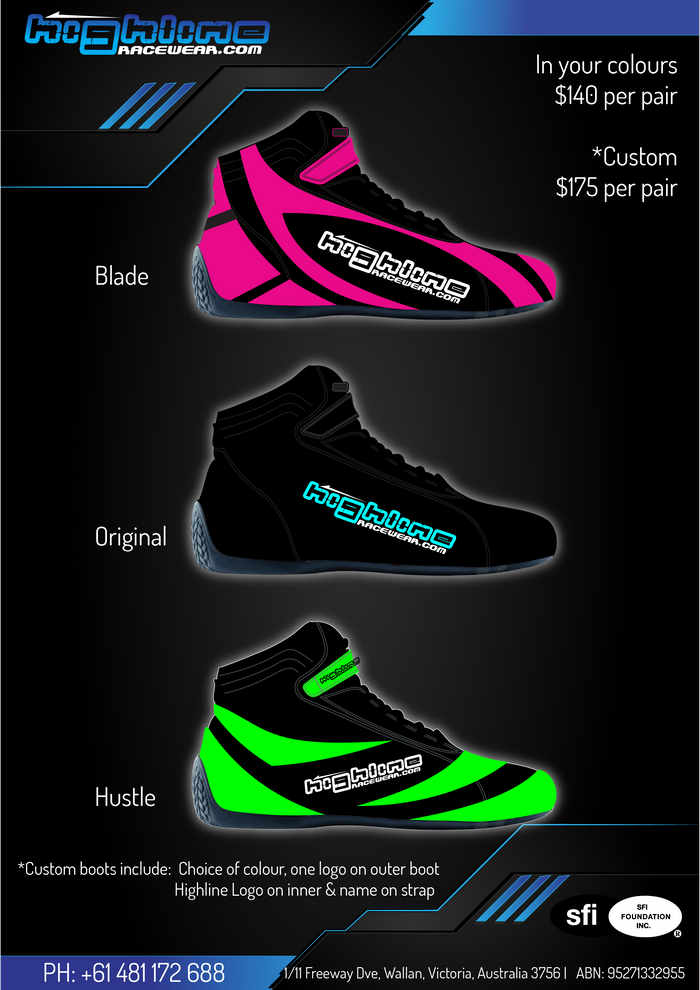 BT Custom Race Boots - SFI 3.3/5