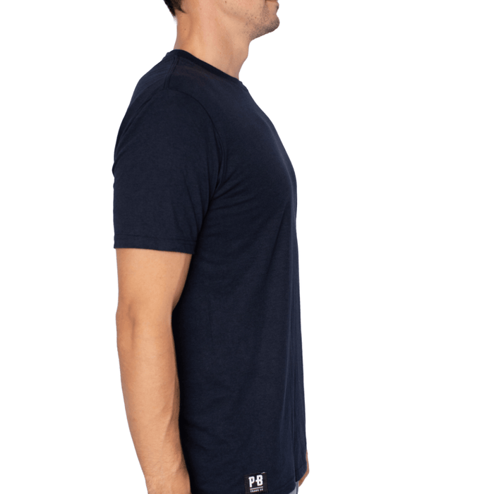 Building America Tee, True Navy - Purpose-Built / Home of the Trades