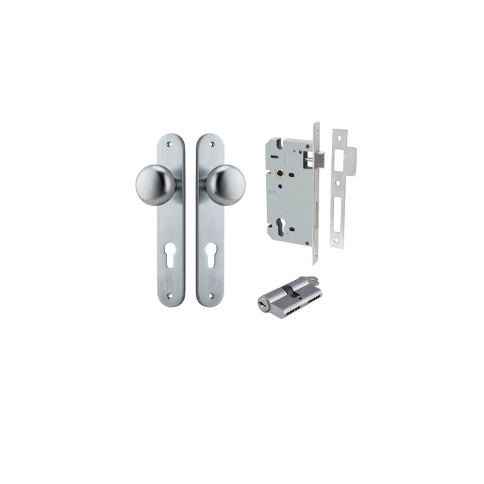 Brushed Chrome / Key/Key Entrance Kit (Lock & Key Cylinder Included)