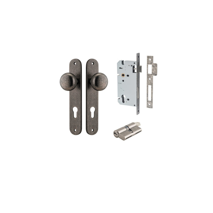 Distressed Nickel / Key/Key Entrance Kit (Lock & Key Cylinder Included)