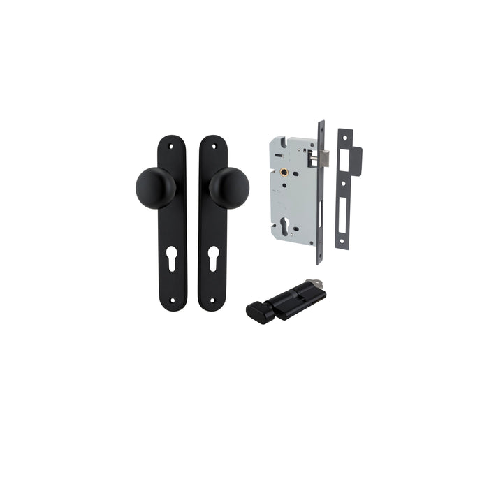 Matt Black / Key/Turn Entrance Kit (Lock & Key Cylinder Included)