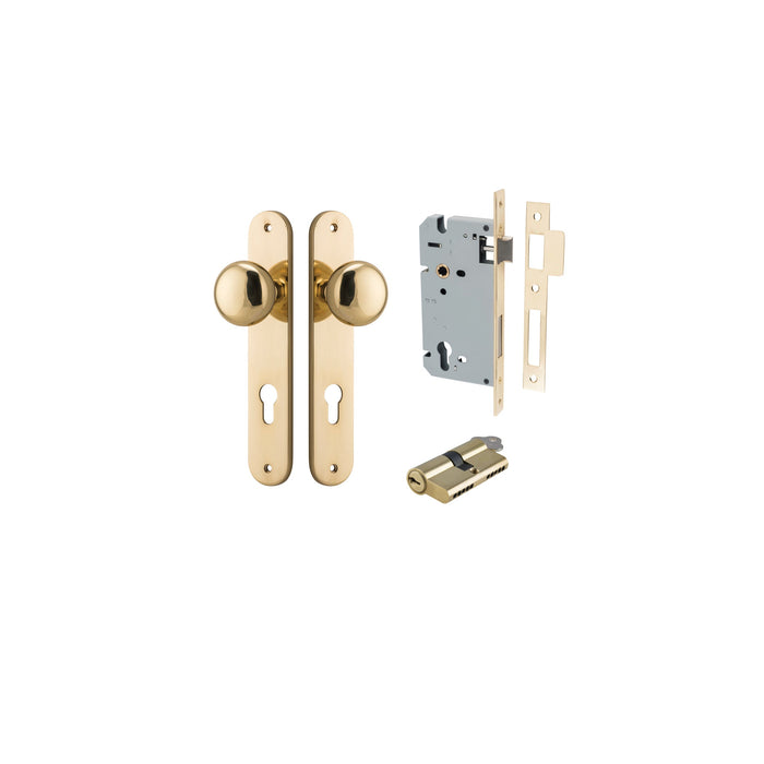 Polished Brass / Key/Key Entrance Kit (Lock & Key Cylinder Included)