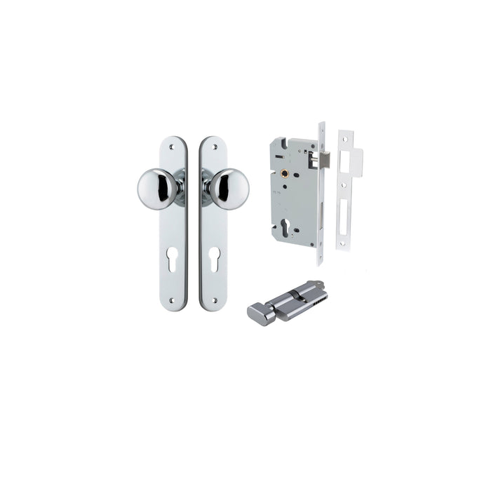 Polished Chrome / Key/Turn Entrance Kit (Lock & Key Cylinder Included)