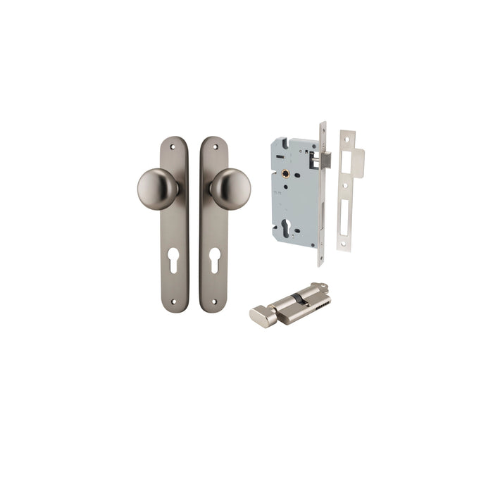 Satin Nickel / Key/Turn Entrance Kit (Lock & Key Cylinder Included)
